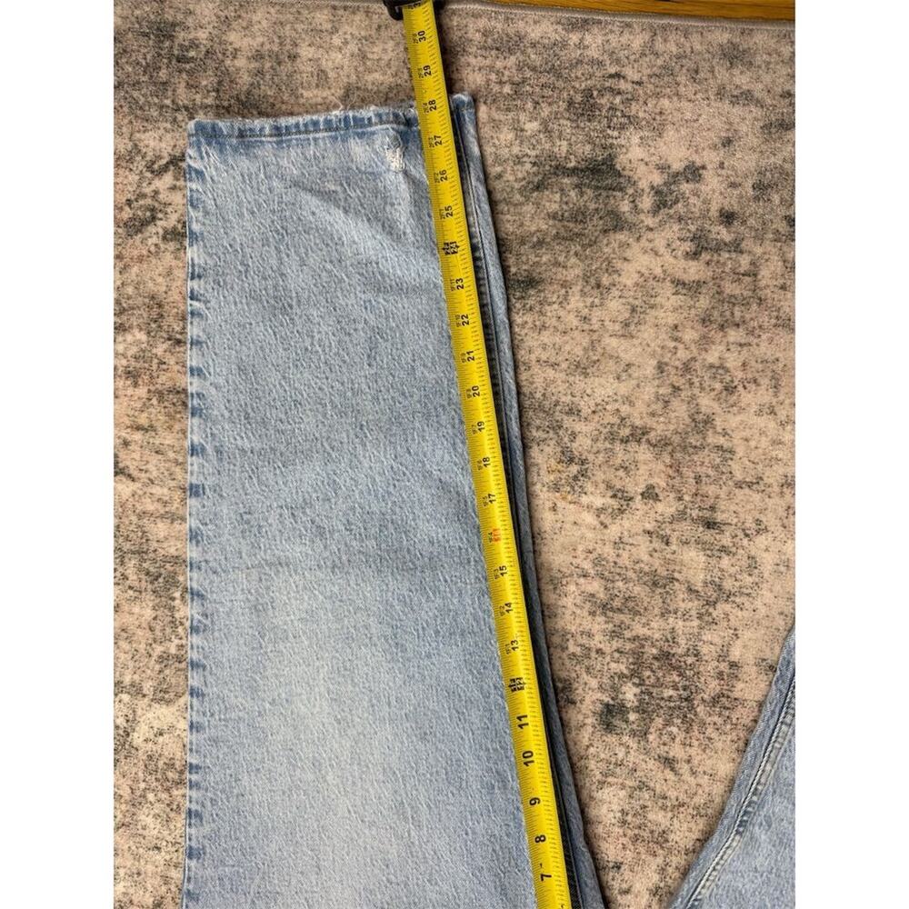Abercrombie & Fitch Women's Ultra High Rise 90’s Straight Jeans Sz 37 Blue - Picture 2 of 7